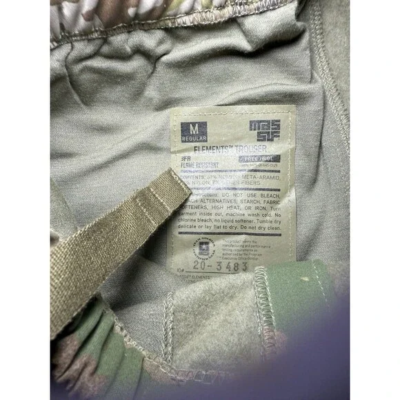 Brand New! Mens MASSIF Elements IWOL w/Battleshield X Fabric FR CAMO PANT M